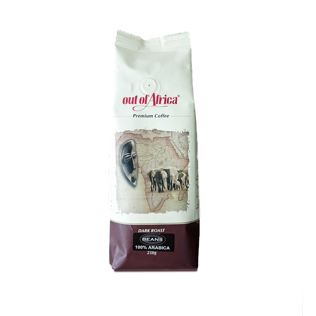 OUT OF AFRICA PREMIUM COFFEE DARK ROAST BEANS 500G